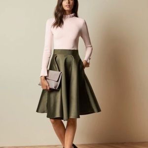 NWT TED BAKER knitted frill skirt dress. size 4